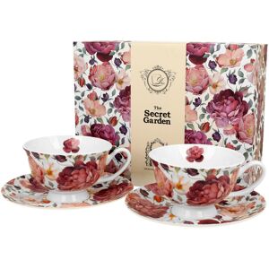 Filiżanki do kawy i herbaty porcelanowe ze spodkami DUO royal SPRING ROSES WHITE 250 ml 2 szt Filiżanki do kawy i herbaty porcelanowe ze spodkami DUO royal SPRING ROSES WHITE 250 ml 2 szt