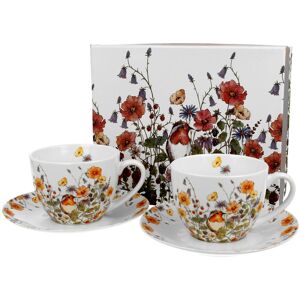 Filiżanki do kawy i herbaty porcelanowe ze spodkami DUO WILD BIRD 270 ml 2 szt Filiżanki do kawy i herbaty porcelanowe ze spodkami DUO WILD BIRD 270 ml 2 szt
