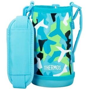Inny producent Futerał na termos dziecięcy Thermos Active z dwiema nakrętkami o objętości 0,6 l Inny producent Futerał na termos dziecięcy Thermos Active z dwiema nakrętkami o objętości 0,6 l