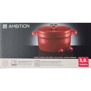 Garnek z pokrywą AMBITION Imperio 3,8L 24 cm czerwony Garnek z pokrywą AMBITION Imperio 3,8L 24 cm czerwony