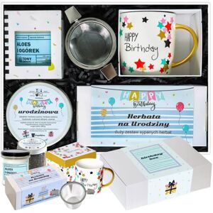 Cup&You Gotowy Zestaw Box Kosz Prezentowy „Herbaciane Party“ Herbaty Smakowe Herbata Premium Kubek Zaparzacz Świeca Sojowa Prezent Na Urodziny Dla Mamy Taty.. Cup&You Gotowy Zestaw Box Kosz Prezentowy „Herbaciane Party“ Herbaty Smakowe Herbata Premium Kubek Zaparzacz Świeca Sojowa Prezent Na Urodziny Dla Mamy Taty..