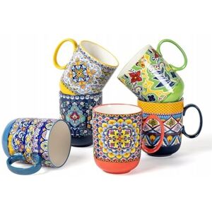 Inny producent HENXFEN LEAD Kubki Porcelanowe 410ml Zestaw 6 Sztuk Boho Styl Inny producent HENXFEN LEAD Kubki Porcelanowe 410ml Zestaw 6 Sztuk Boho Styl