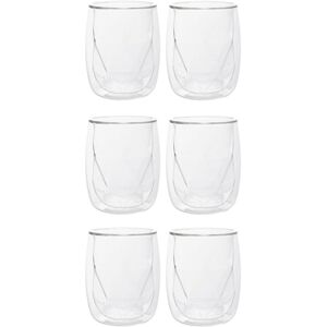 HOMLA Zestaw 3x Szklanki CEMBRA MODERN z podwójną ścianką bez ucha, 2 szt. 0,28 l HOMLA Zestaw 3x Szklanki CEMBRA MODERN z podwójną ścianką bez ucha, 2 szt. 0,28 l