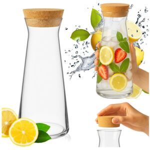 nieznany producent KARAFKA SZKLANA Z KORKIEM 1L DO WODY SOKU NAPOJÓW LEMONIADY SUPERBUTELKI nieznany producent KARAFKA SZKLANA Z KORKIEM 1L DO WODY SOKU NAPOJÓW LEMONIADY SUPERBUTELKI
