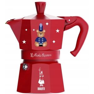 Kawiarka Bialetti Moka Express 3tz (150ml) Joyful Christmas czerwona Kawiarka Bialetti Moka Express 3tz (150ml) Joyful Christmas czerwona
