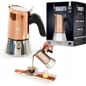 Kawiarka Bialetti New Venus 6Tz Miedziana 235Ml Indukcja Stal Włochy Kawiarka Bialetti New Venus 6Tz Miedziana 235Ml Indukcja Stal Włochy