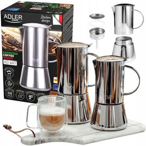 Kawiarka Espresso 620ml Adler Ad4417: Indukcja, Gaz, Ceramika, Halogen Kawiarka Espresso 620ml Adler Ad4417: Indukcja, Gaz, Ceramika, Halogen
