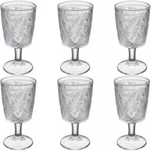 DOMOSFERA KIELICH SZKLANKA WYSOKA do wody soki napoje jadalnia 6x 340 ml szkło wzorek DOMOSFERA KIELICH SZKLANKA WYSOKA do wody soki napoje jadalnia 6x 340 ml szkło wzorek