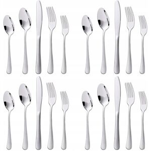 Inny producent KITCHENBOSS Zestaw Sztućców 20 Elementów Stal Nierdzewna Dla 4 Osób Inny producent KITCHENBOSS Zestaw Sztućców 20 Elementów Stal Nierdzewna Dla 4 Osób