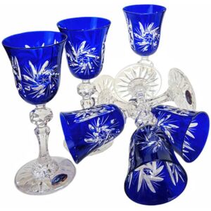 Inny producent Kobaltowe kryształowe kieliszki do Likieru 60 ml Młynek Oliwka Inny producent Kobaltowe kryształowe kieliszki do Likieru 60 ml Młynek Oliwka