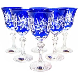Inny producent Kobaltowe kryształowe kieliszki do wina 170ml Młynek Oliwka Inny producent Kobaltowe kryształowe kieliszki do wina 170ml Młynek Oliwka