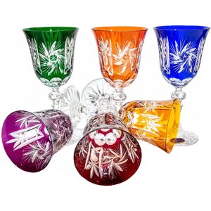 Inny producent Kolorowe kryształowe kieliszki do wina 170ml Młynek Oliwka Inny producent Kolorowe kryształowe kieliszki do wina 170ml Młynek Oliwka