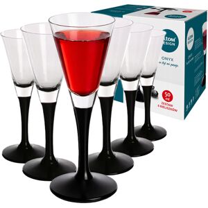 Komplet 6 kieliszków do nalewki wódki likieru Altom Design Onyx 50 ml Komplet 6 kieliszków do nalewki wódki likieru Altom Design Onyx 50 ml