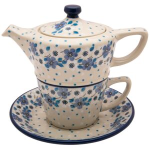 Komplet Czajnik 300 ml Filiżanka 200 ml - Ceramika Artystyczna Bolesławiec Komplet Czajnik 300 ml Filiżanka 200 ml - Ceramika Artystyczna Bolesławiec