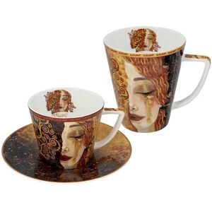 Carmani Komplet filiżanka i kubek Gustav Klimt Złote Łzy Carmani Komplet filiżanka i kubek Gustav Klimt Złote Łzy