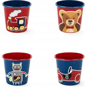 Kubeczki porcelanowe Excelsa Vintage Toys wielokolorowe 4 szt. 90 ml Kubeczki porcelanowe Excelsa Vintage Toys wielokolorowe 4 szt. 90 ml