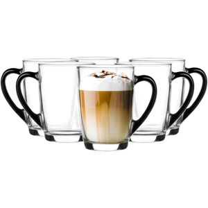 GLASMARK Kubek Ala 300ml Czarne Ucho KPL6 GLASMARK Kubek Ala 300ml Czarne Ucho KPL6