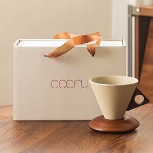 Inny producent Kubek Filiżanka do kawy tea drip ceramika kamionka drewno PREMIUM Prezent Inny producent Kubek Filiżanka do kawy tea drip ceramika kamionka drewno PREMIUM Prezent