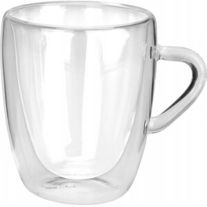 DOMOSFERA KUBEK szklanka filiżanka termiczna 4 szt 280 ml podwójna ścianka na kawę DOMOSFERA KUBEK szklanka filiżanka termiczna 4 szt 280 ml podwójna ścianka na kawę