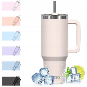 Inny producent KUBEK TERMICZNY 1182ml Z SŁOMKĄ POKRYWKĄ I UCHWYTEM POJEMNY BEŻOWY Inny producent KUBEK TERMICZNY 1182ml Z SŁOMKĄ POKRYWKĄ I UCHWYTEM POJEMNY BEŻOWY