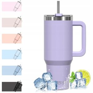 Inny producent KUBEK TERMICZNY 1182ml Z SŁOMKĄ POKRYWKĄ I UCHWYTEM POJEMNY FIOLETOWY Inny producent KUBEK TERMICZNY 1182ml Z SŁOMKĄ POKRYWKĄ I UCHWYTEM POJEMNY FIOLETOWY