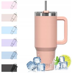 Inny producent KUBEK TERMICZNY 1182ml Z SŁOMKĄ POKRYWKĄ I UCHWYTEM POJEMNY RÓŻOWY Inny producent KUBEK TERMICZNY 1182ml Z SŁOMKĄ POKRYWKĄ I UCHWYTEM POJEMNY RÓŻOWY
