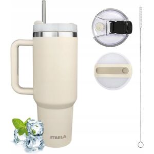 Inny producent KUBEK TERMICZNY 1200ml Z SŁOMKĄ POKRYWKĄ I UCHWYTEM POJEMNY BEŻOWY Inny producent KUBEK TERMICZNY 1200ml Z SŁOMKĄ POKRYWKĄ I UCHWYTEM POJEMNY BEŻOWY