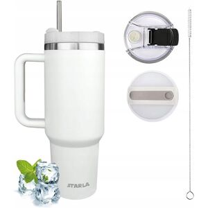 Inny producent KUBEK TERMICZNY 1200ml Z SŁOMKĄ POKRYWKĄ I UCHWYTEM POJEMNY BIAŁY Inny producent KUBEK TERMICZNY 1200ml Z SŁOMKĄ POKRYWKĄ I UCHWYTEM POJEMNY BIAŁY