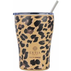 Estia Kubek termiczny Spotted Prowl stal nierdzewna 350 ml beżowy panterka Estia Kubek termiczny Spotted Prowl stal nierdzewna 350 ml beżowy panterka