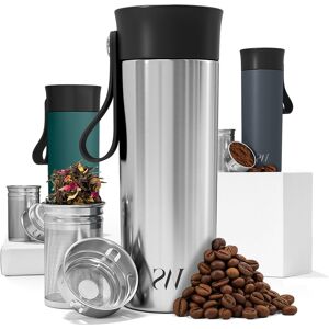 Inny producent KUBEK TERMICZNY TERMOS Z ZAPARZACZEM SITKIEM 360 ML Z PASKIEM STALOWY Inny producent KUBEK TERMICZNY TERMOS Z ZAPARZACZEM SITKIEM 360 ML Z PASKIEM STALOWY