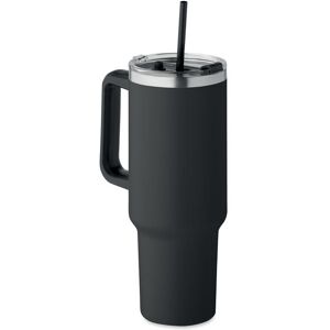 Midocean Kubek termiczny z uchwytem, z podwójną ścianką 1200ml Czarny Midocean Kubek termiczny z uchwytem, z podwójną ścianką 1200ml Czarny