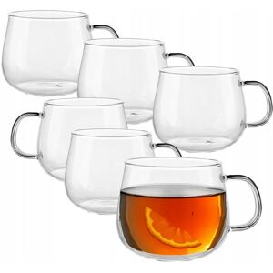 ALTOMDESIGN Kubki do kawy i herbaty z cienkiego szkła z uchem Altom Design Bianca 430 ml 6 szt ALTOMDESIGN Kubki do kawy i herbaty z cienkiego szkła z uchem Altom Design Bianca 430 ml 6 szt