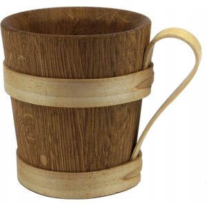 PEEWIT Kufel kubek dębowy drewniany 0,5L do PIWA szeroki PEEWIT Kufel kubek dębowy drewniany 0,5L do PIWA szeroki