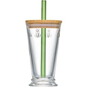 La Rochere - Abeille Szklanka ze Szklaną Słomką i Pokrywką 420 ml La Rochere - Abeille Szklanka ze Szklaną Słomką i Pokrywką 420 ml