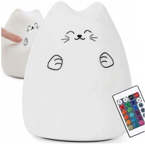 Inny producent LAMPKA NOCNA DLA DZIECI KOLOROWA SILIKON LED KOTEK Inny producent LAMPKA NOCNA DLA DZIECI KOLOROWA SILIKON LED KOTEK