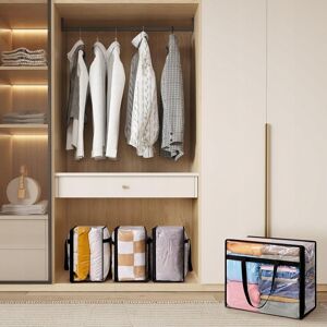 Inny producent LIFEWIT Przezroczysta Torba Plastikowa 40L Organizer Na Ubrania Z Pokrywą Inny producent LIFEWIT Przezroczysta Torba Plastikowa 40L Organizer Na Ubrania Z Pokrywą