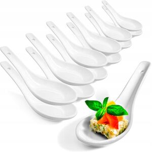 inna (Inny) ŁYŻKI AZJATYCKIE PORCELANOWE DO ZUPY RAMEN 12 SZT BIAŁE ZESTAW SERWOWANIA inna (Inny) ŁYŻKI AZJATYCKIE PORCELANOWE DO ZUPY RAMEN 12 SZT BIAŁE ZESTAW SERWOWANIA