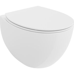 Mexen Egg miska wc Rimless z deską wolnoopadającą slim, duroplast, biała połysk - 30245000 Mexen Egg miska wc Rimless z deską wolnoopadającą slim, duroplast, biała połysk - 30245000