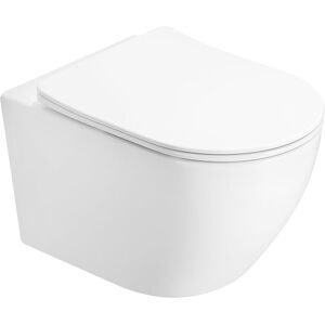 Mexen Lena miska wc Rimless z deską wolnoopadającą slim, duroplast, biała połysk - 3022L4000 Mexen Lena miska wc Rimless z deską wolnoopadającą slim, duroplast, biała połysk - 3022L4000
