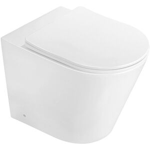 Mexen Rico miska wc stojąca Rimless z deską wolnoopadającą slim, duroplast, biała połysk - 32724000 Mexen Rico miska wc stojąca Rimless z deską wolnoopadającą slim, duroplast, biała połysk - 32724000
