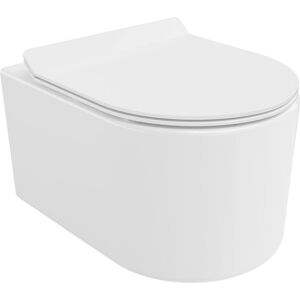 Mexen Sofia miska wc Rimless Tornado z deską wolnoopadającą slim, duroplast, biała połysk - 30540100T Mexen Sofia miska wc Rimless Tornado z deską wolnoopadającą slim, duroplast, biała połysk - 30540100T