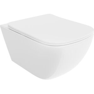 Mexen Timo miska wc Rimless Tornado z deską wolnoopadającą slim, duroplast, biała połysk - 30650200T Mexen Timo miska wc Rimless Tornado z deską wolnoopadającą slim, duroplast, biała połysk - 30650200T