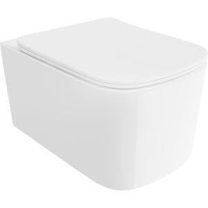 Mexen Vivo miska wc Rimless Tornado z deską wolnoopadającą slim, duroplast, biała połysk - 30610200T Mexen Vivo miska wc Rimless Tornado z deską wolnoopadającą slim, duroplast, biała połysk - 30610200T