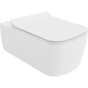 Mexen York Miska Wc Rimless Z Deską Wolnoopadającą Slim, Duroplast, Biała - 30114000 Mexen York Miska Wc Rimless Z Deską Wolnoopadającą Slim, Duroplast, Biała - 30114000