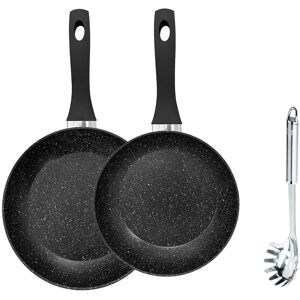MG Home, zestaw patelni, MGH Marble 24/28 cm, 2 el. + łyżka do spaghetti MG Home, zestaw patelni, MGH Marble 24/28 cm, 2 el. + łyżka do spaghetti