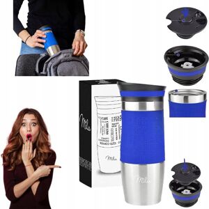 inna (Inny) Milu Kubek Termiczny do Kawy 370 ml Stal Nierdzewna 100% Szczelny Niebieski inna (Inny) Milu Kubek Termiczny do Kawy 370 ml Stal Nierdzewna 100% Szczelny Niebieski