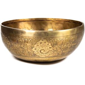 Inny producent Misa Tybetańska ze zdobieniami OHM ręcznie rzeźbiona 700-850 g śr. 16 cm / Nepal Inny producent Misa Tybetańska ze zdobieniami OHM ręcznie rzeźbiona 700-850 g śr. 16 cm / Nepal
