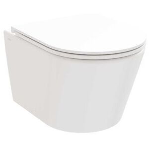 Miska ceramiczna Ravak WC Life RimOff podwieszana z deską wolnoopadąjącą biała 1 szt Miska ceramiczna Ravak WC Life RimOff podwieszana z deską wolnoopadąjącą biała 1 szt
