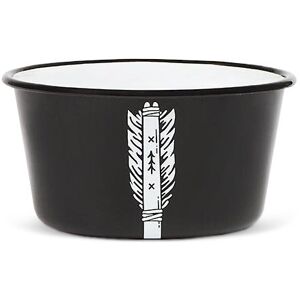 Emalco Enamelware Miska emaliowana czarno-biała Arrow 900 ml Emalco Enamelware Miska emaliowana czarno-biała Arrow 900 ml