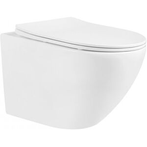Miska WC Rimless z deską wolnoopadającą slim MEXEN Lena, biała Miska WC Rimless z deską wolnoopadającą slim MEXEN Lena, biała